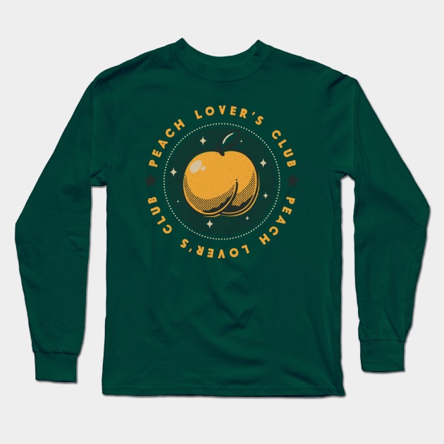 Peach Lover's Club Long Sleeve T-Shirt by Tobe_Fonseca